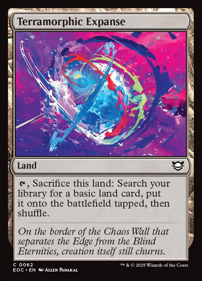 Terramorphic Expanse 62 - Edge of Eternities Commander MTG card