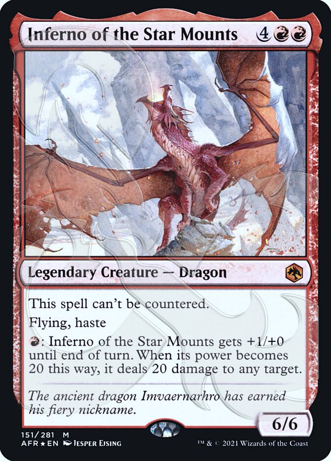 Inferno of the Star Mounts 151a - Adventures in the Forgotten Realms Promos MTG card