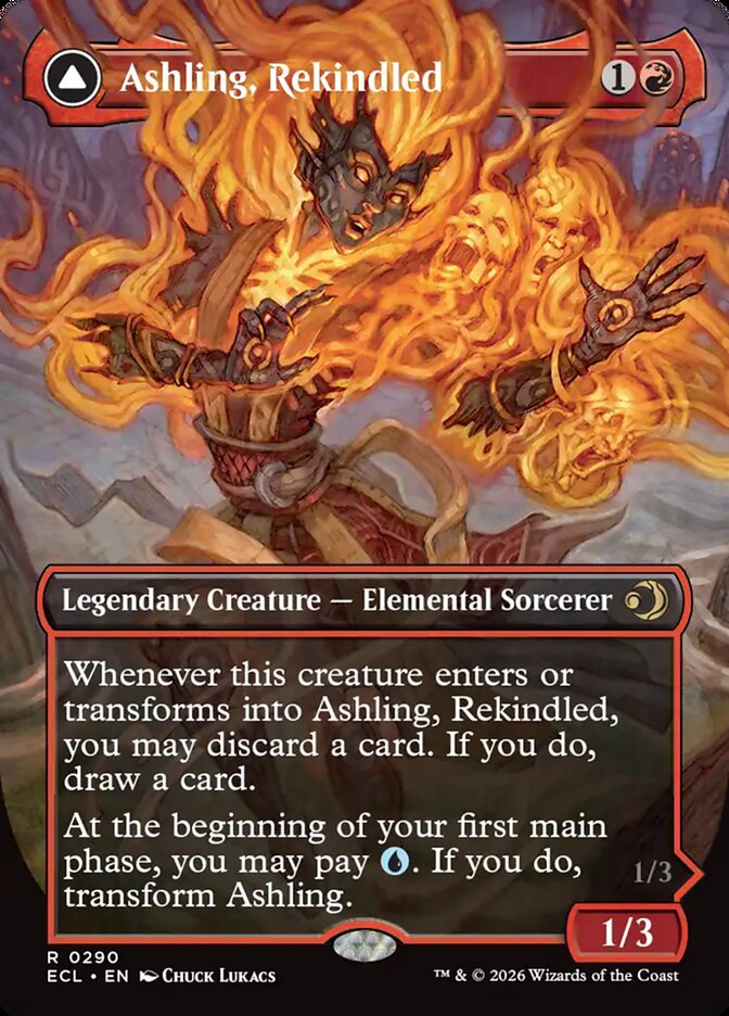 Ashling, Rekindled // Ashling, Rimebound 290 - Lorwyn Eclipsed MTG card
