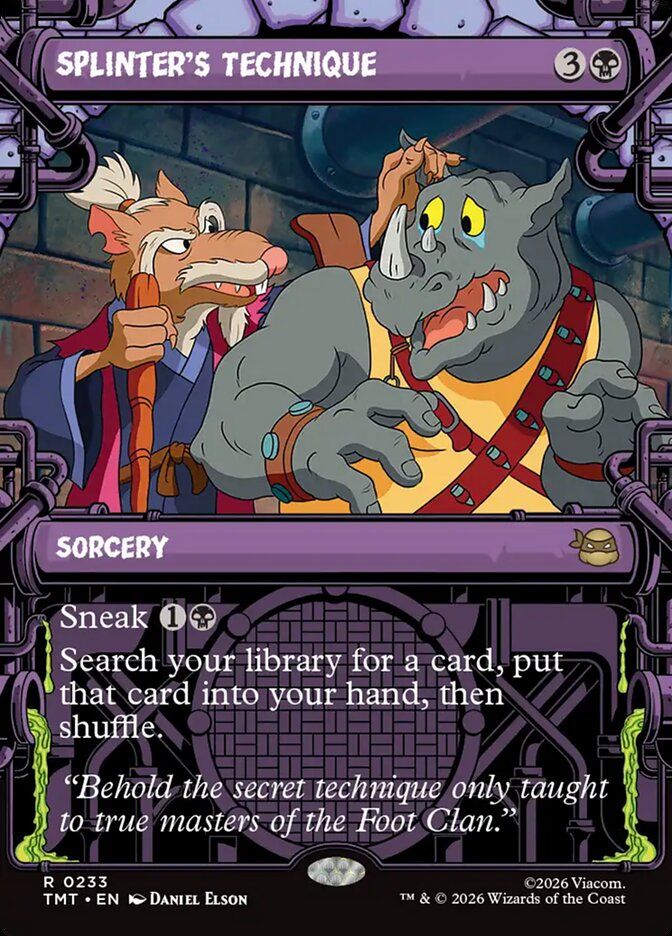 Splinter's Technique 233 - Teenage Mutant Ninja Turtles MTG card