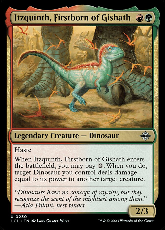 Itzquinth, Firstborn of Gishath 230 - The Lost Caverns of Ixalan MTG card