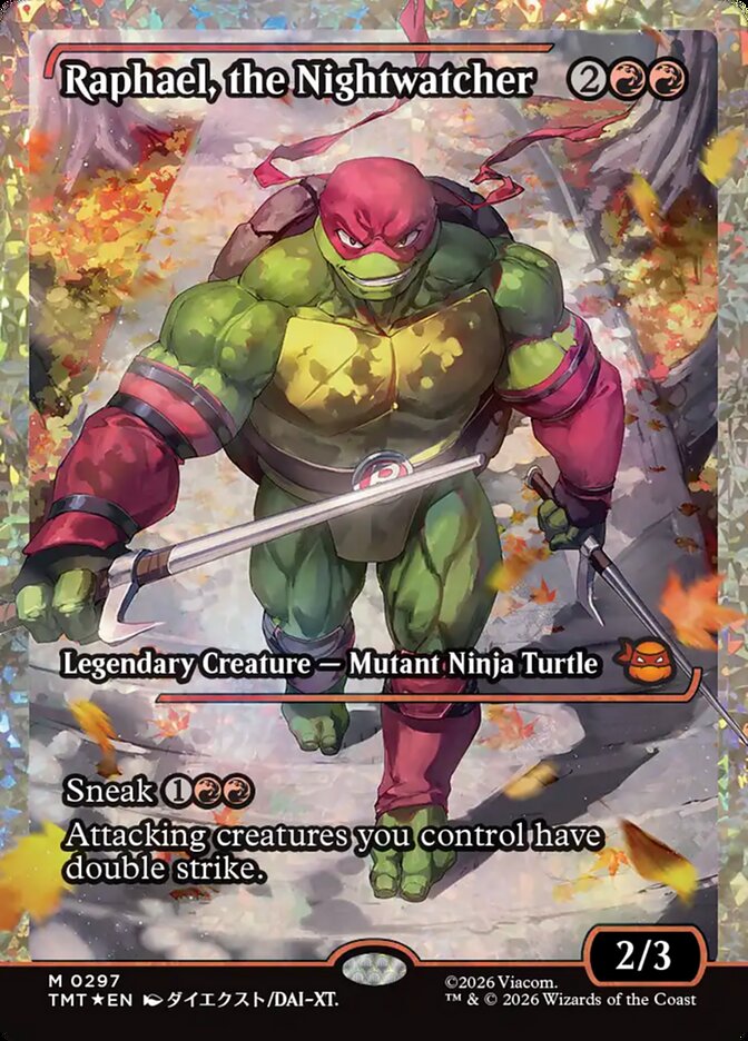 Raphael, the Nightwatcher 297 - Teenage Mutant Ninja Turtles MTG card