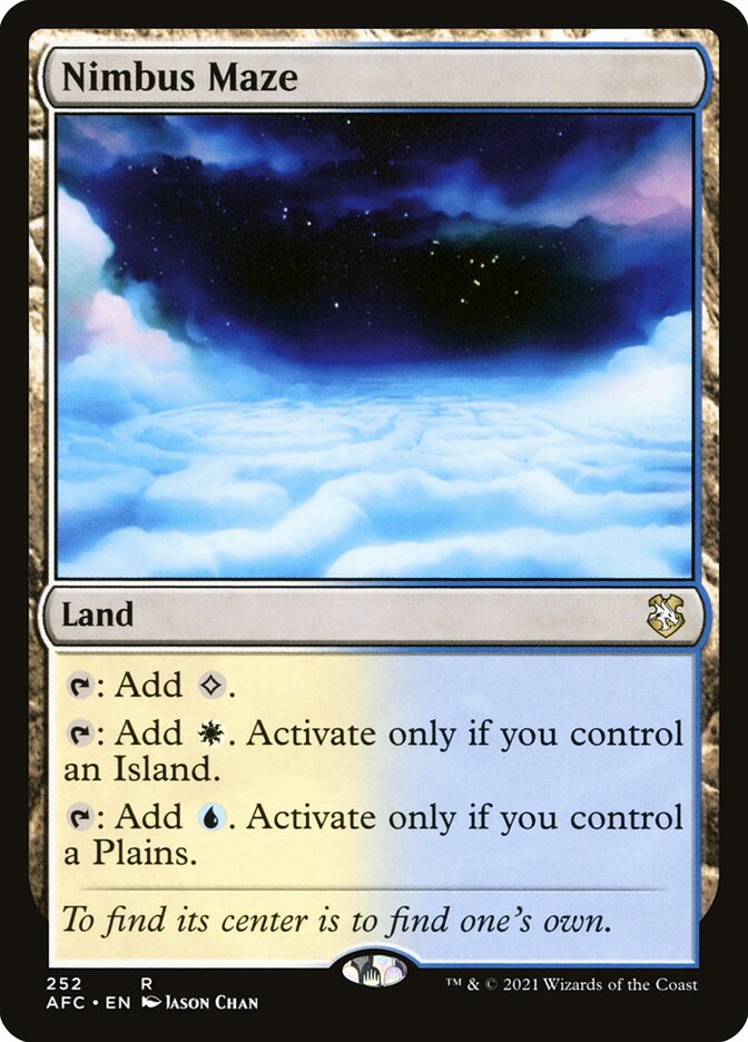 Nimbus Maze 252 - Forgotten Realms Commander MTG card