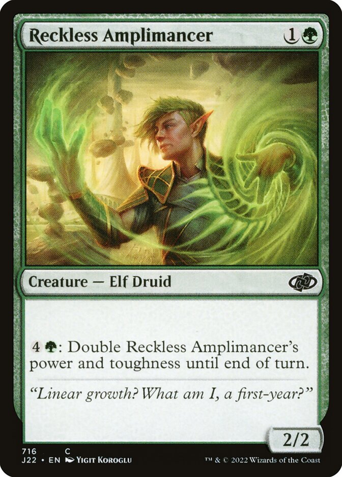 Reckless Amplimancer 716 - Jumpstart 2022 MTG card