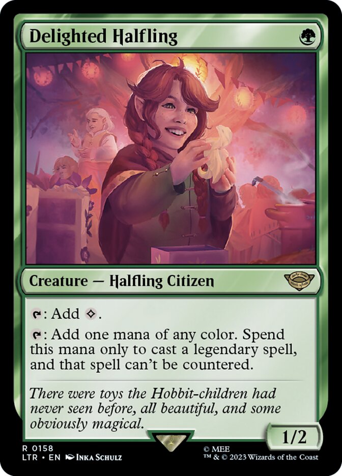 Delighted Halfling 158 - The Lord of the Rings: Tales of Middle-earth MTG card