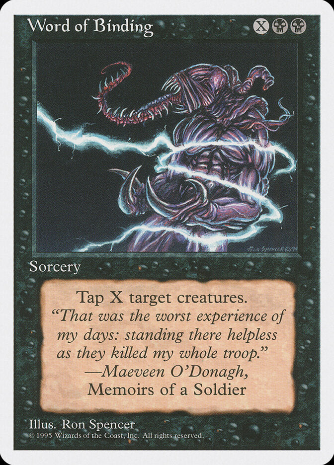 Word of Binding 172 - Fourth Edition MTG card