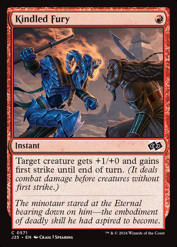 Kindled Fury 571 - Foundations Jumpstart MTG card