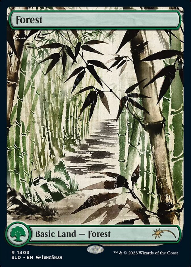 Forest 1403 - Secret Lair Drop MTG card