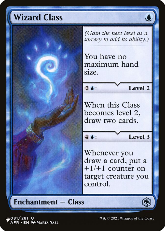 Wizard Class AFR-81 - The List MTG card
