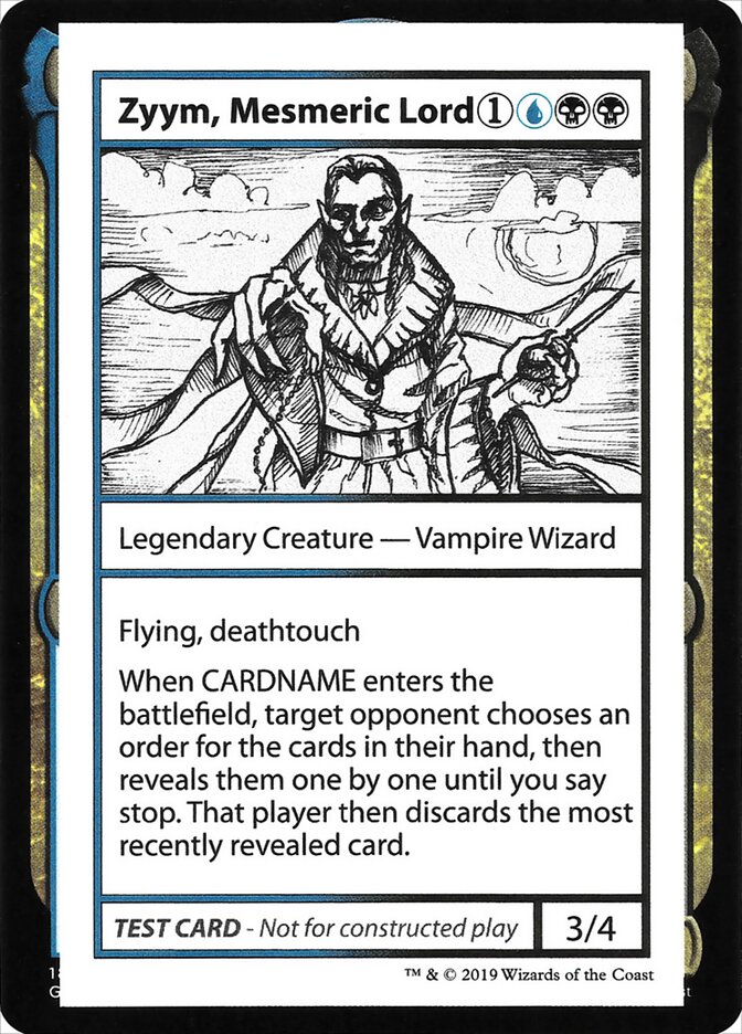 Zyym, Mesmeric Lord 104 - Mystery Booster Playtest Cards 2021 MTG card