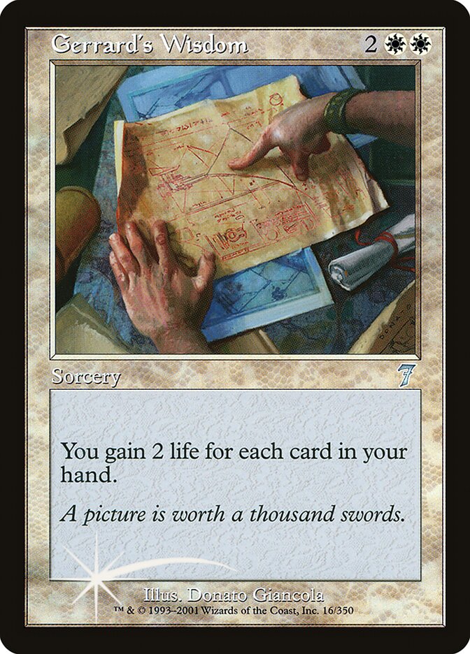 Gerrard's Wisdom 16★ - Seventh Edition MTG card