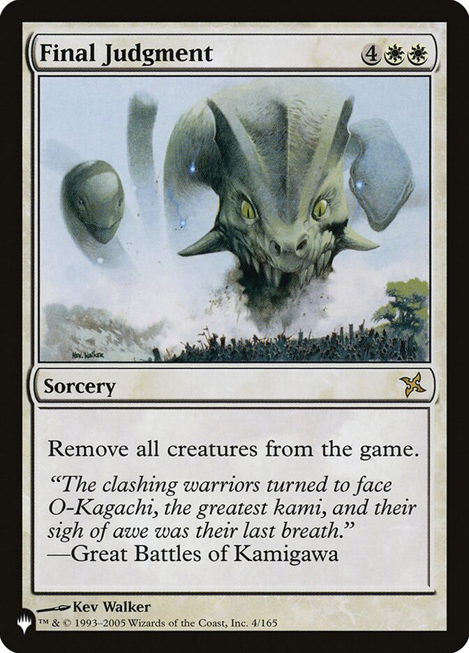 Final Judgment BOK-4 - The List MTG card