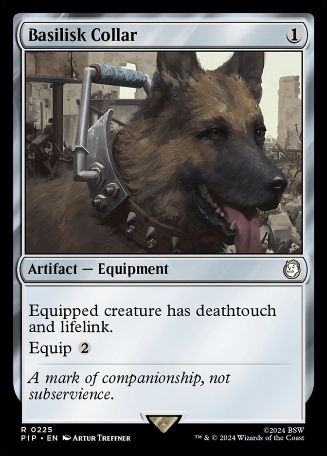 Basilisk Collar 225 - Fallout MTG card