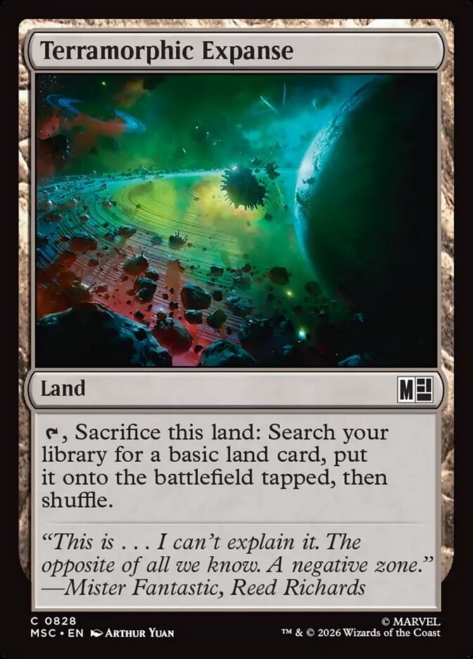 Terramorphic Expanse 828 - Marvel Super Heroes Commander MTG card