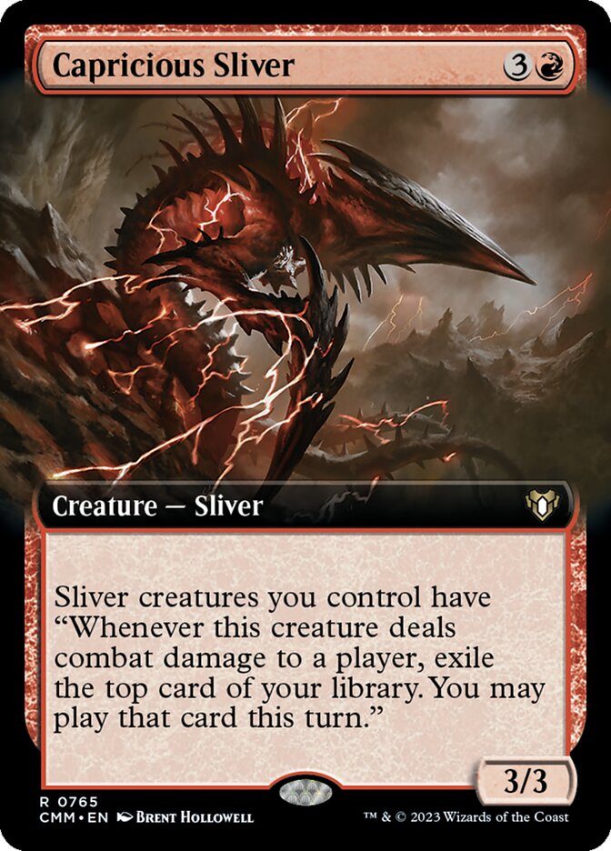 Capricious Sliver 765 - Commander Masters MTG card