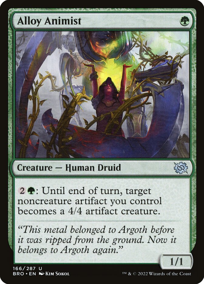Alloy Animist 166 - The Brothers' War MTG card