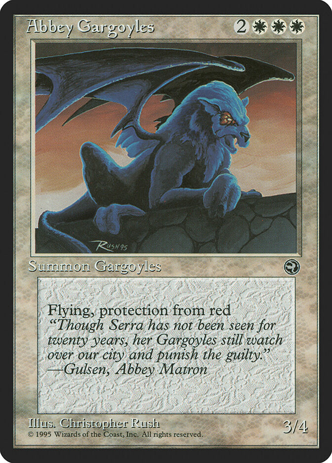 Abbey Gargoyles 1 - Homelands MTG card