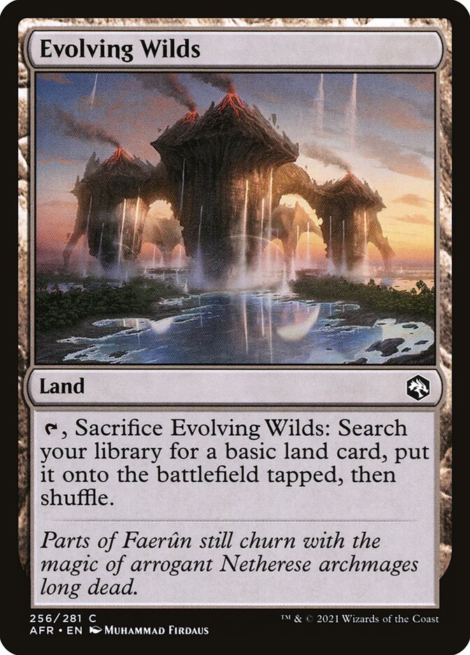 Evolving Wilds 256 - Adventures in the Forgotten Realms MTG card