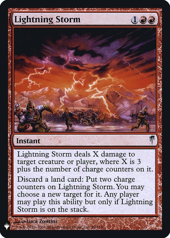 Lightning Storm CSP-89 - The List MTG card