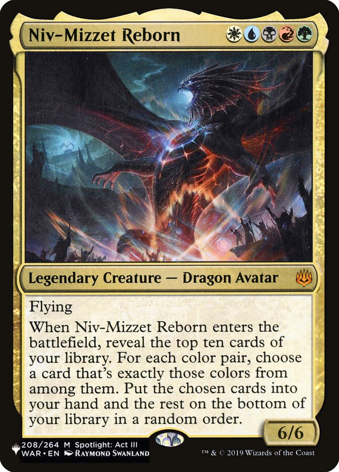 Niv-Mizzet Reborn WAR-208 - The List MTG card