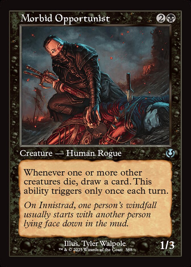 Morbid Opportunist 388 - Innistrad Remastered MTG card