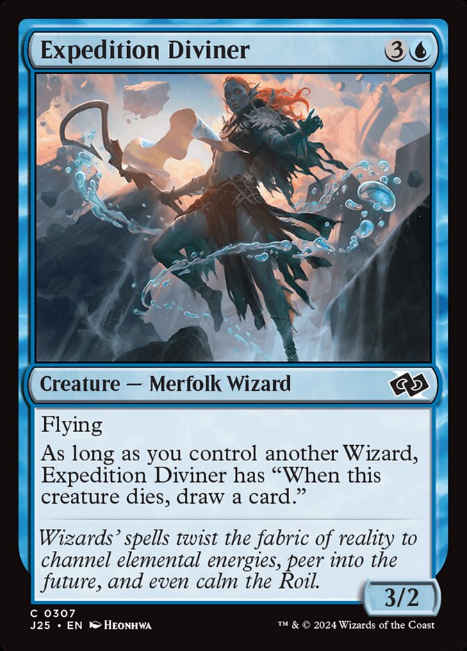 Expedition Diviner 307 - Foundations Jumpstart MTG card
