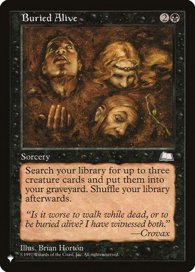 Buried Alive WTH-63 - The List MTG card