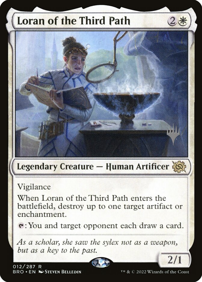 Loran of the Third Path 12p - The Brothers' War Promos MTG card