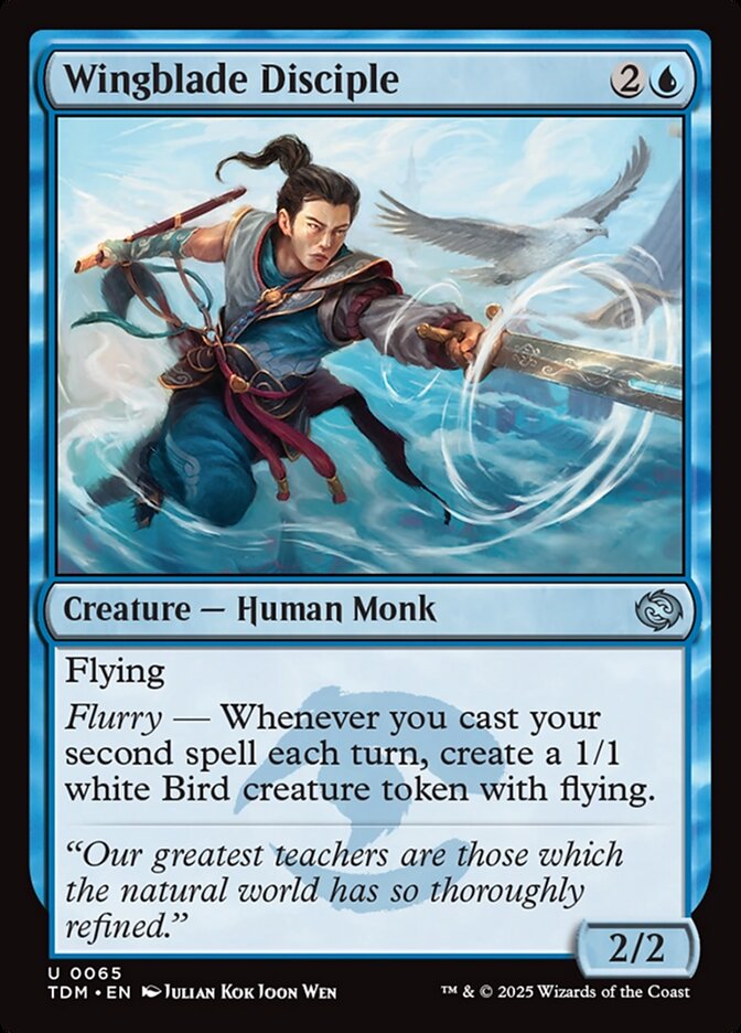Wingblade Disciple 65 - Tarkir: Dragonstorm MTG card