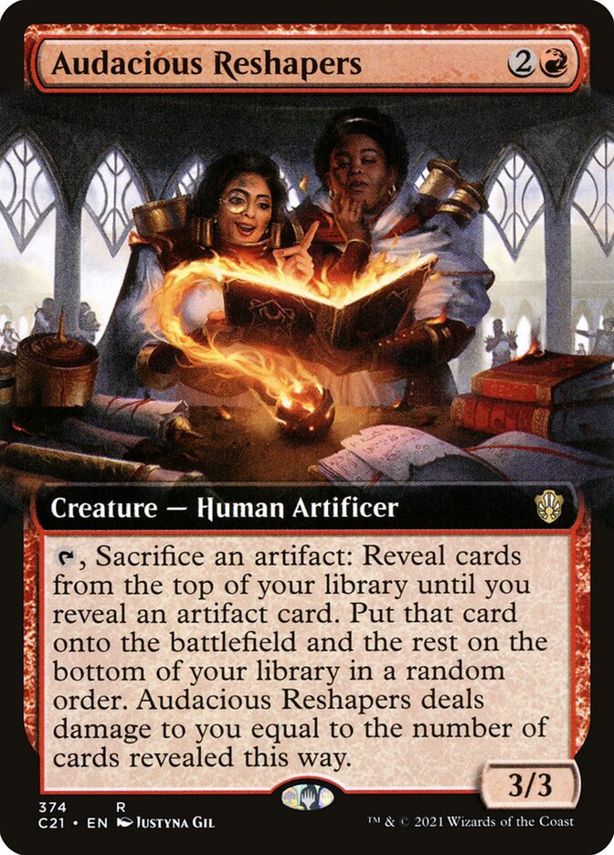 Audacious Reshapers 374 - Commander 2021 MTG card