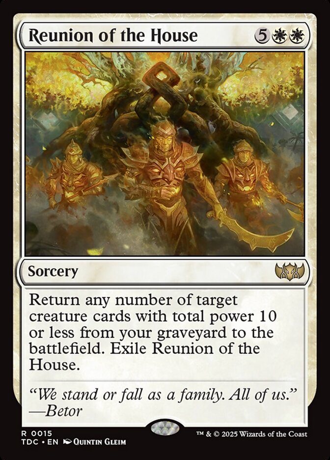 Reunion of the House 15 - Tarkir: Dragonstorm Commander MTG card