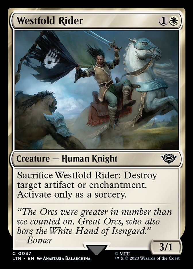 Westfold Rider 37 - The Lord of the Rings: Tales of Middle-earth MTG card