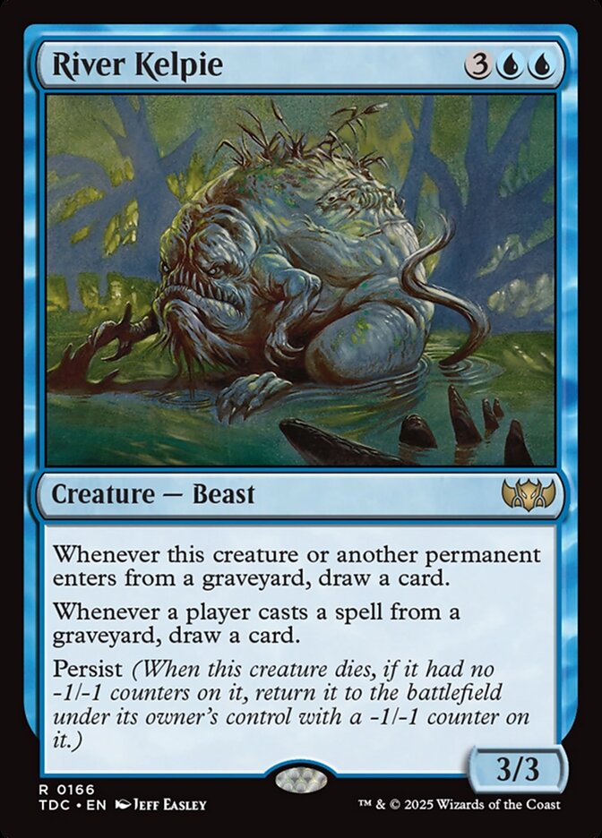 River Kelpie 166 - Tarkir: Dragonstorm Commander MTG card