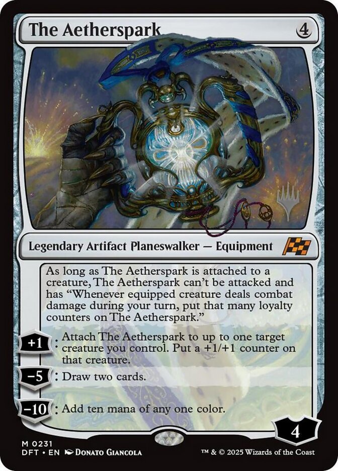 The Aetherspark 231p - Aetherdrift Promos MTG card