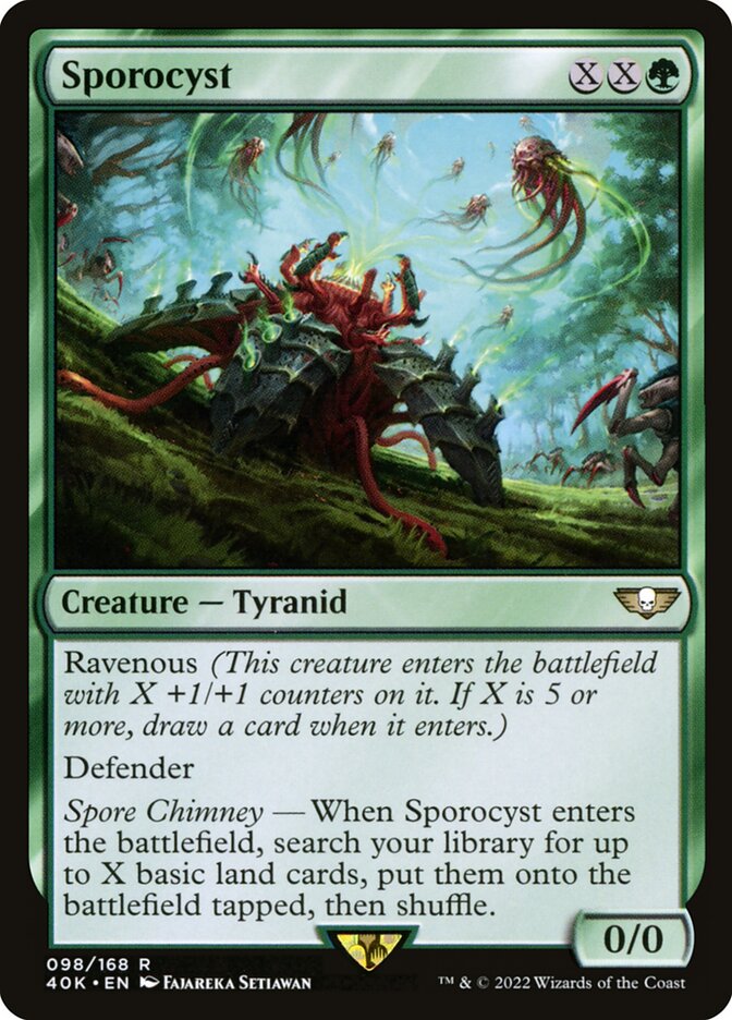 Sporocyst 98 - Warhammer 40,000 Commander MTG card