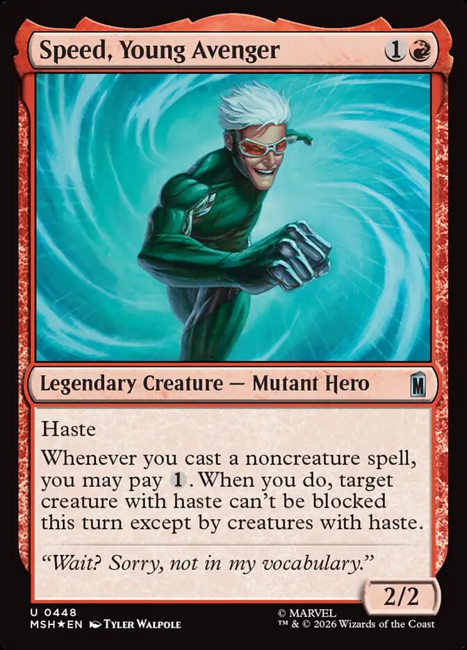 Speed, Young Avenger 448 - Marvel Super Heroes MTG card