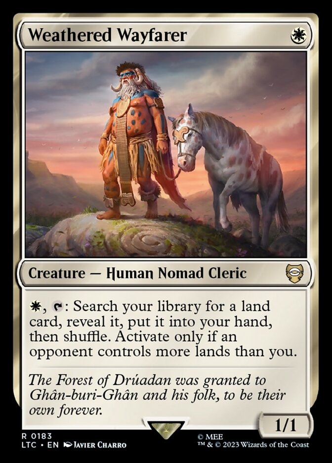 Weathered Wayfarer 183 - Tales of Middle-earth Commander MTG card