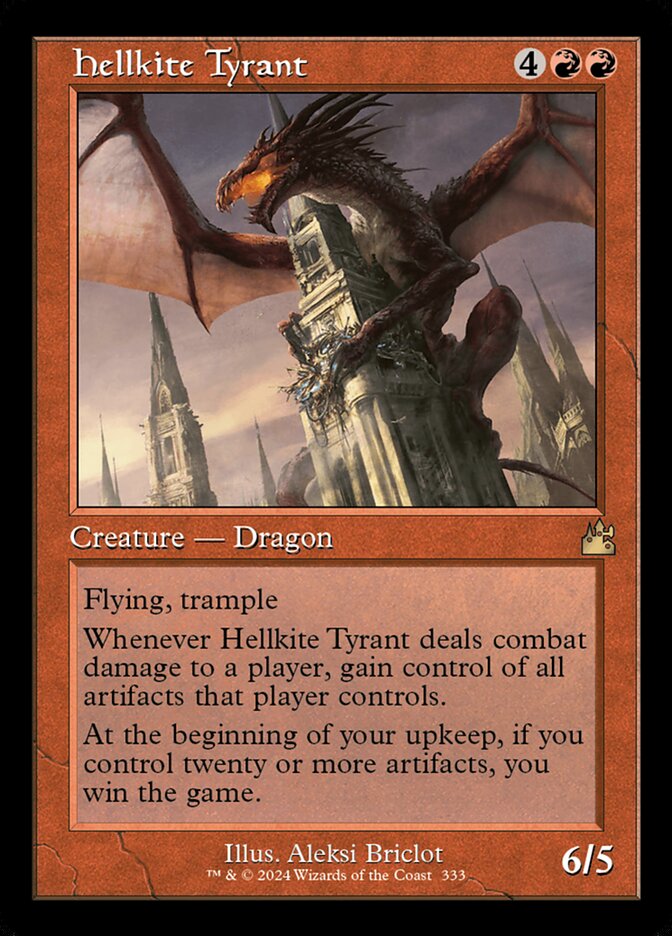 Hellkite Tyrant 333 - Ravnica Remastered MTG card