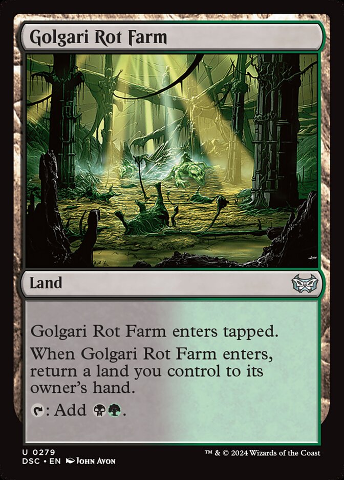 Golgari Rot Farm 279 - Duskmourn: House of Horror Commander MTG card