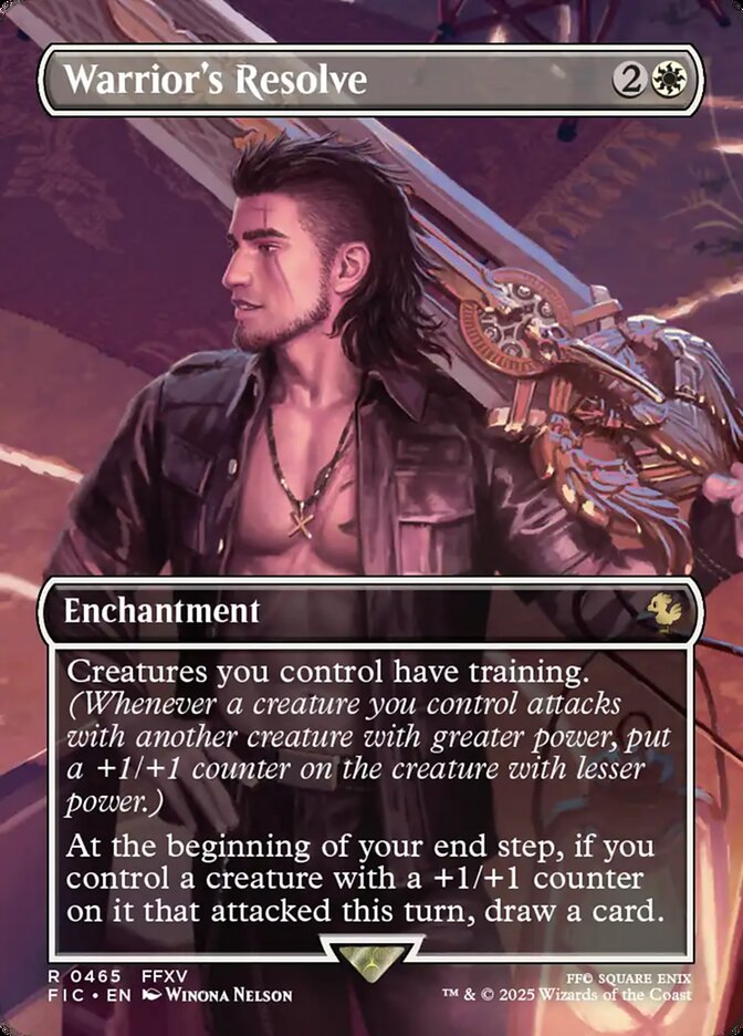 Warrior's Resolve 465 - Final Fantasy Commander MTG card