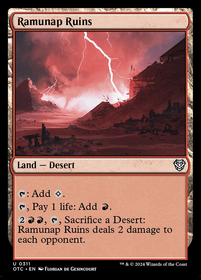 Ramunap Ruins 311 - Outlaws of Thunder Junction Commander MTG card