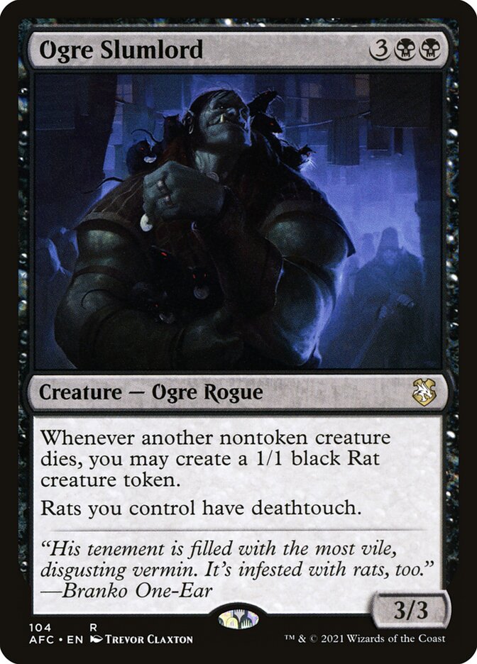 Ogre Slumlord 104 - Forgotten Realms Commander MTG card