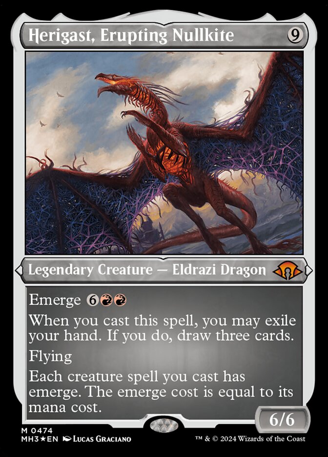 Herigast, Erupting Nullkite 474 - Modern Horizons 3 MTG card