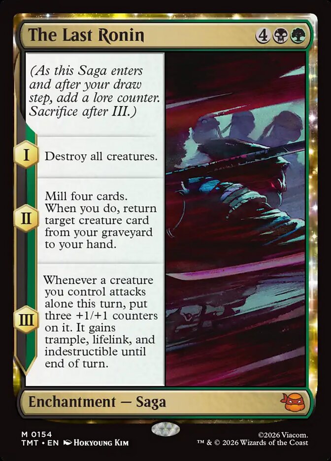 The Last Ronin 154 - Teenage Mutant Ninja Turtles MTG card
