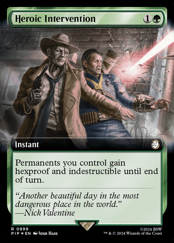 Heroic Intervention 999 - Fallout MTG card