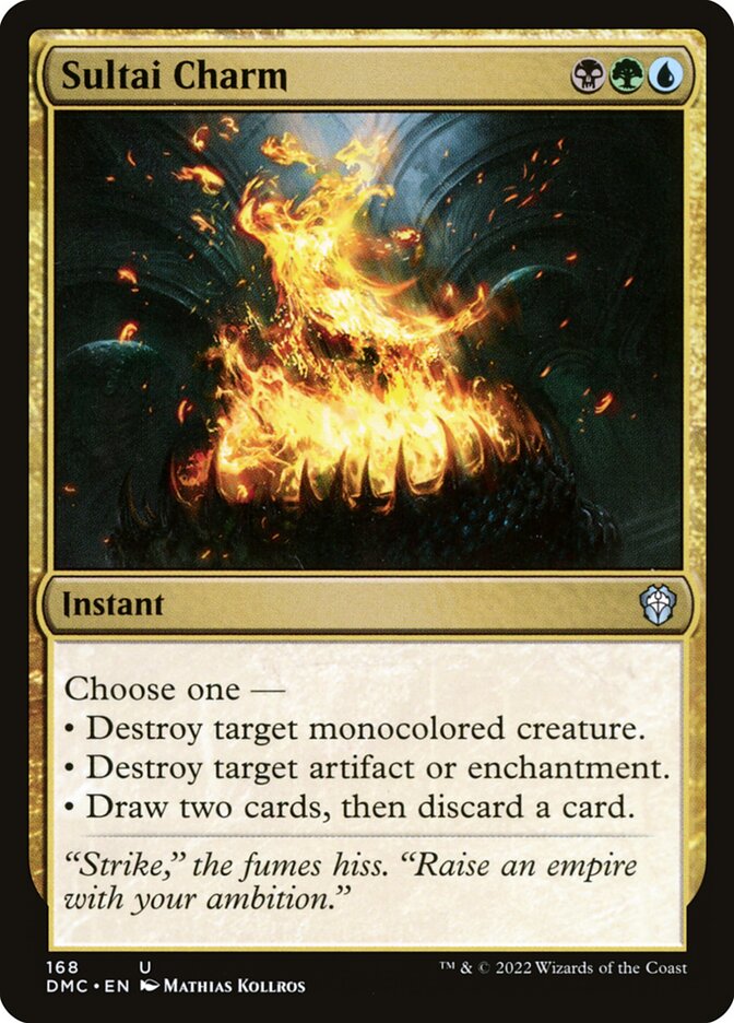 Sultai Charm 168 - Dominaria United Commander MTG card