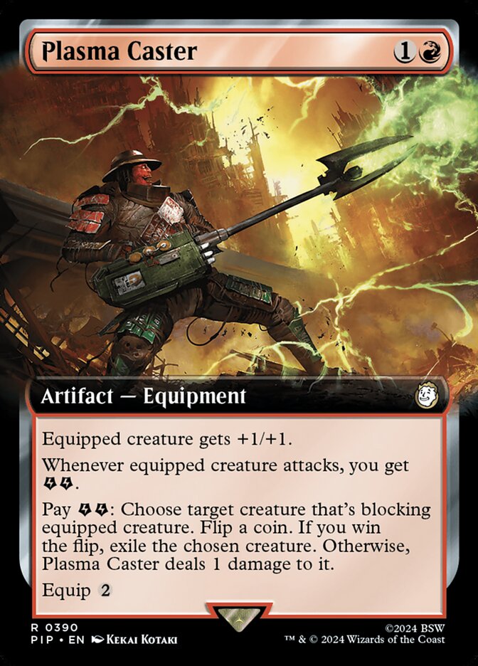 Plasma Caster 390 - Fallout MTG card