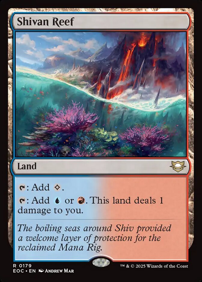 Shivan Reef 179 - Edge of Eternities Commander MTG card