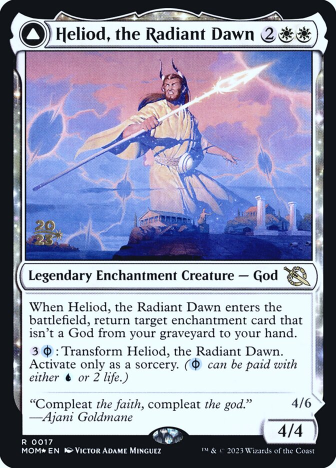 Heliod, the Radiant Dawn // Heliod, the Warped Eclipse 17s - March of the Machine Promos MTG card