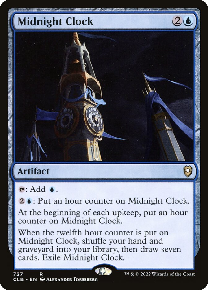 Midnight Clock 727 - Commander Legends: Battle for Baldur's Gate MTG card